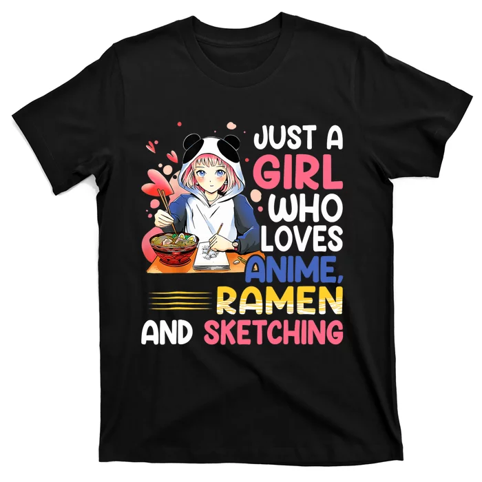 Just A Who Loves Anime Ra And Sketching Japan Anime T-Shirt