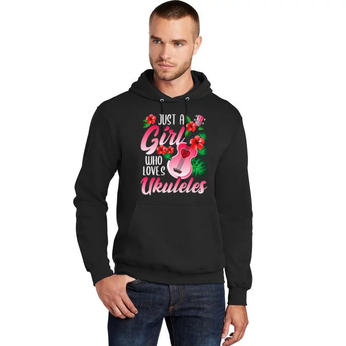 Just A  Who Loves Ukuleles Tall Hoodie