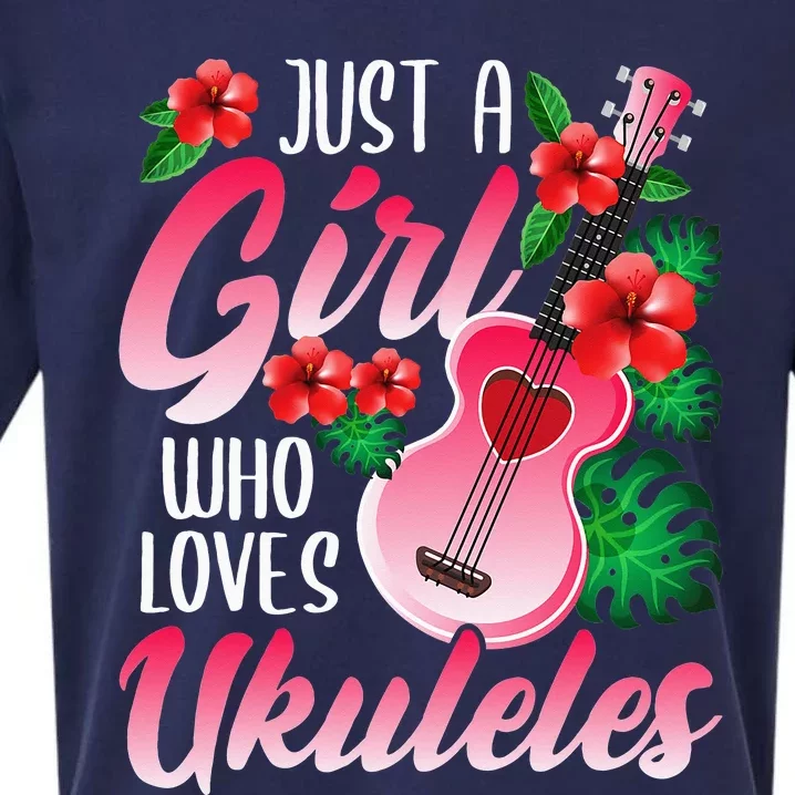 Just A  Who Loves Ukuleles Sueded Cloud Jersey T-Shirt