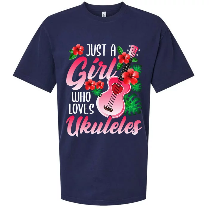 Just A  Who Loves Ukuleles Sueded Cloud Jersey T-Shirt