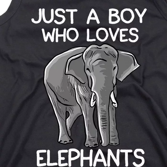 Just A Who Loves Elephants Funny Elephant Lover Tank Top