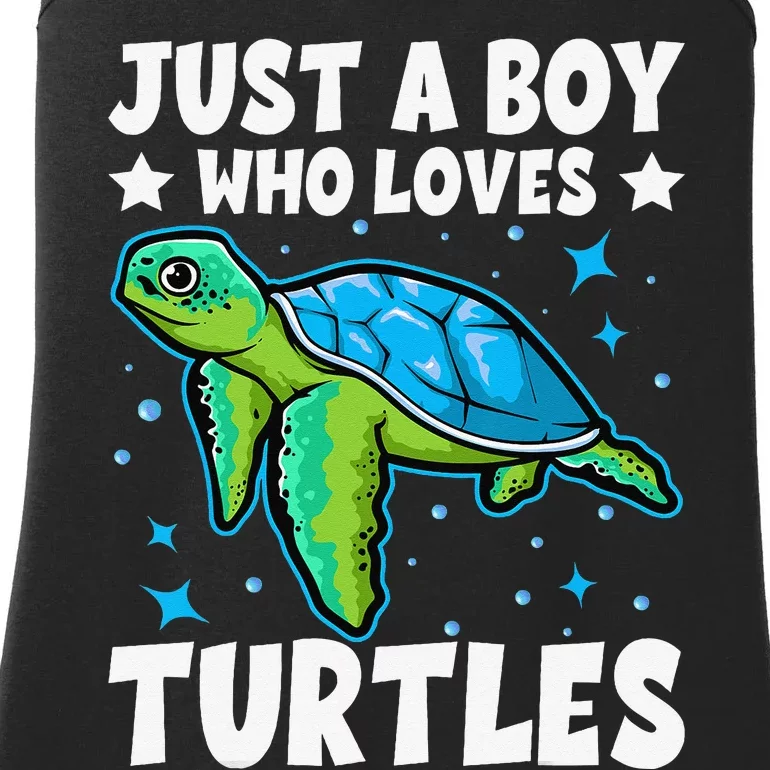 Just A Who Loves Turtles Lover Gifts Sea Ocean Turtle Ladies Essential Tank