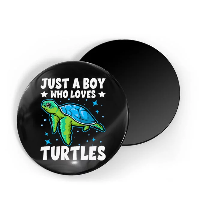 Just A Who Loves Turtles Lover Gifts Sea Ocean Turtle Magnet