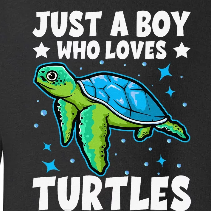 Just A Who Loves Turtles Lover Gifts Sea Ocean Turtle Toddler Sweatshirt