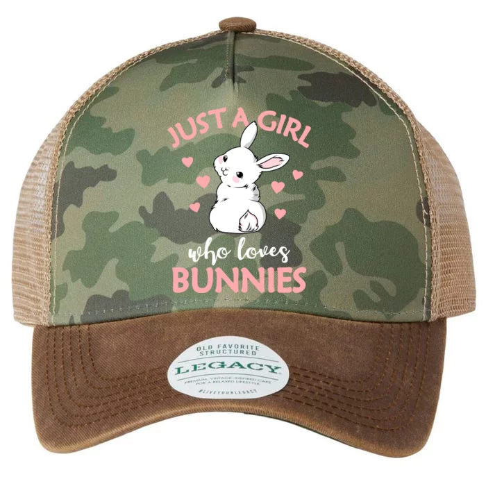 Just A Who Loves Bunnies Rabbit Gift Idea Gift Legacy Tie Dye Trucker Hat