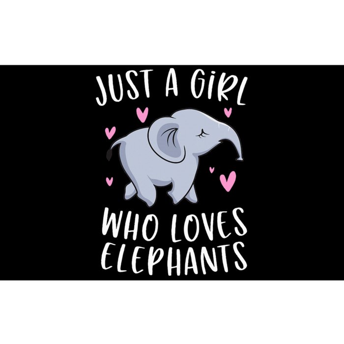 Just A Who Loves Elephants Funny Elephant Gifts Bumper Sticker