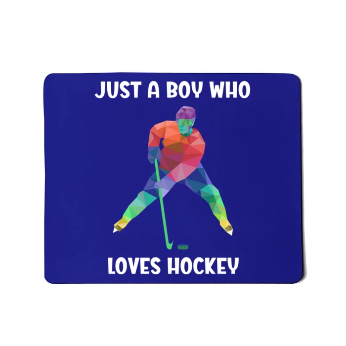 Just A Who Loves Ice Hockey Gift Mousepad