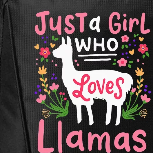 Just a  Who Loves Llamas City Backpack