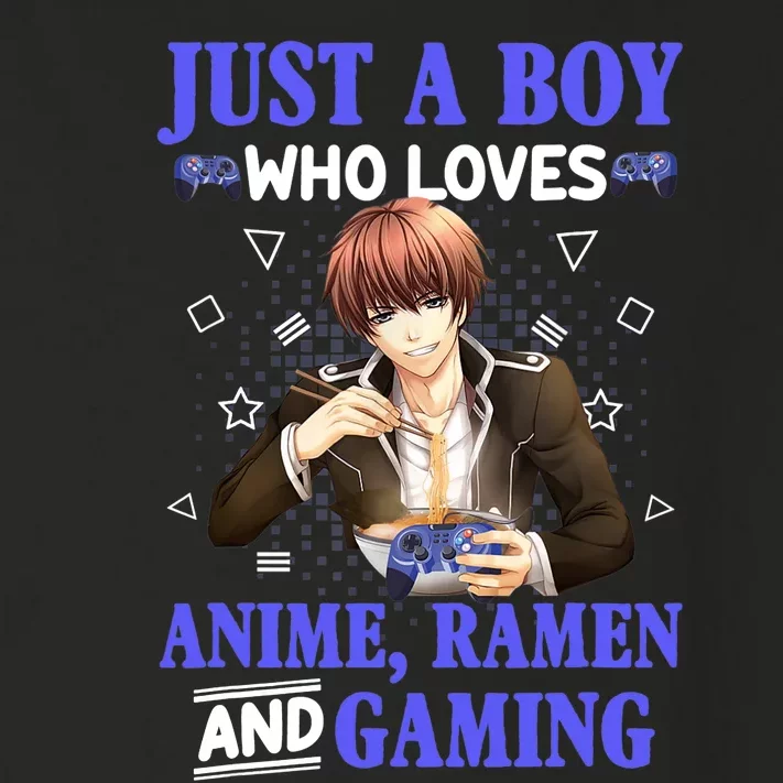 Just A Who Loves Anime Ra And Gaming Funny Boys Gamer Toddler Long Sleeve Shirt