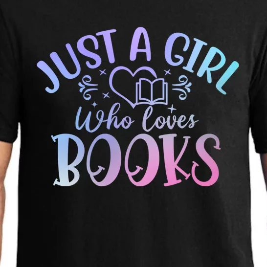 Just A Who Loves Books Reader Reading Meaningful Gift Pajama Set