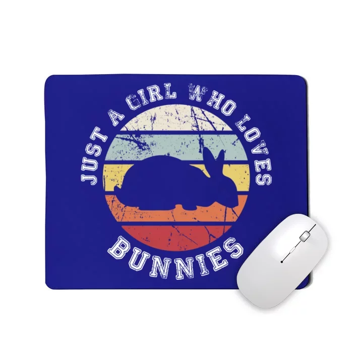 Just A Who Loves Bunnies Gift Bunny Meaningful Gift Mousepad