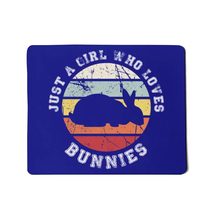 Just A Who Loves Bunnies Gift Bunny Meaningful Gift Mousepad