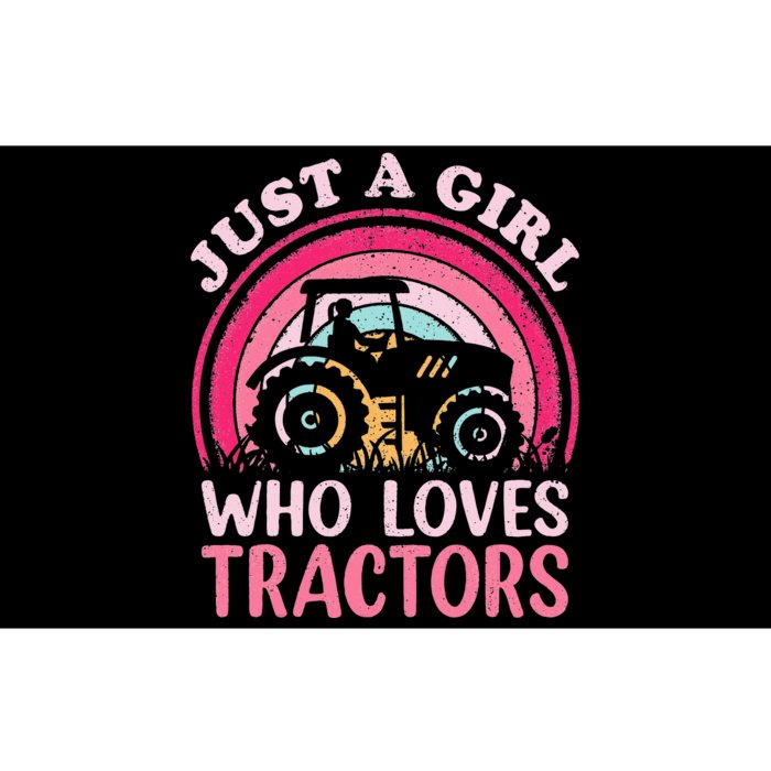 Just A  Who Loves Tractors Bumper Sticker