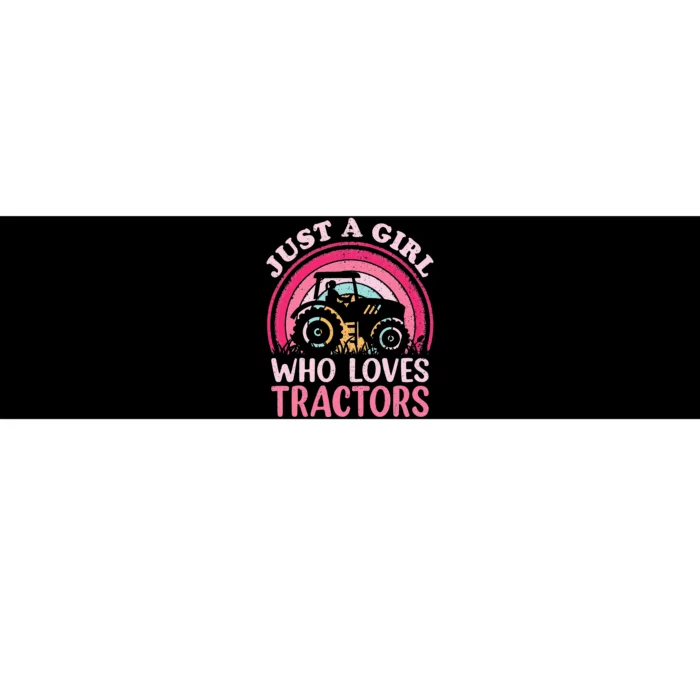 Just A  Who Loves Tractors Bumper Sticker