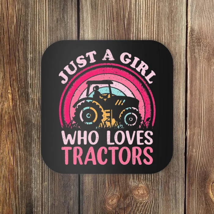 Just A  Who Loves Tractors Coaster