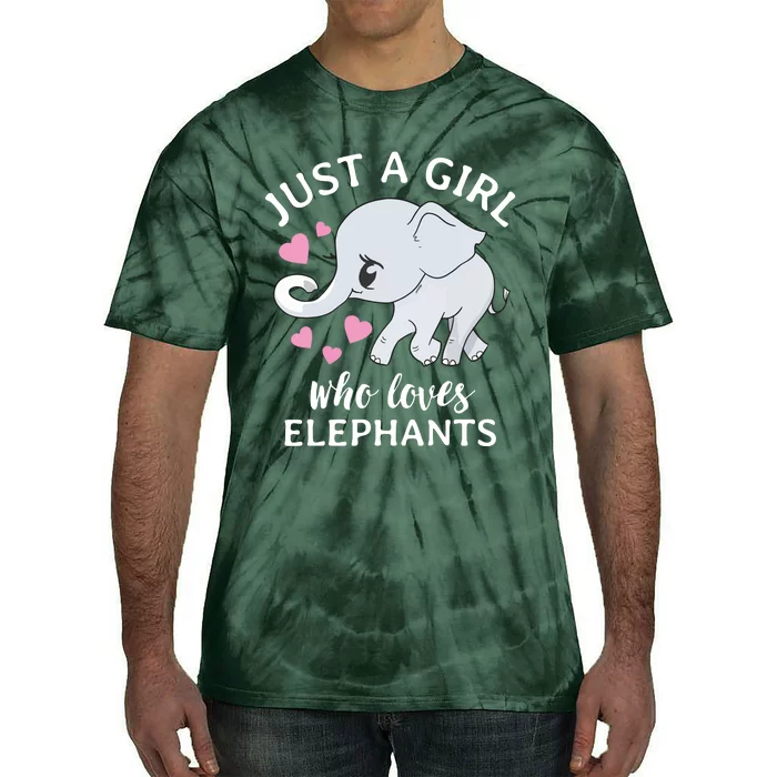 Just A Who Loves Elephants Tie-Dye T-Shirt