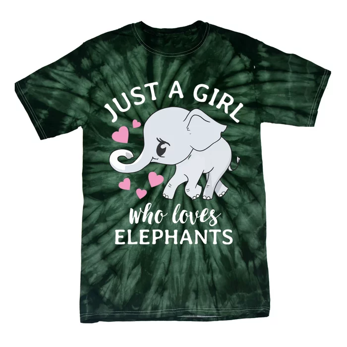 Just A Who Loves Elephants Tie-Dye T-Shirt