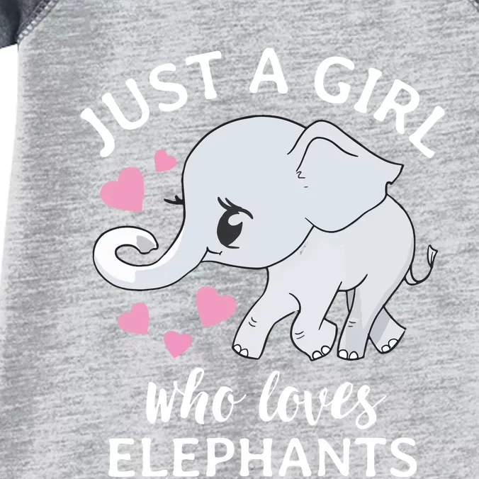 Just A Who Loves Elephants Infant Baby Jersey Bodysuit