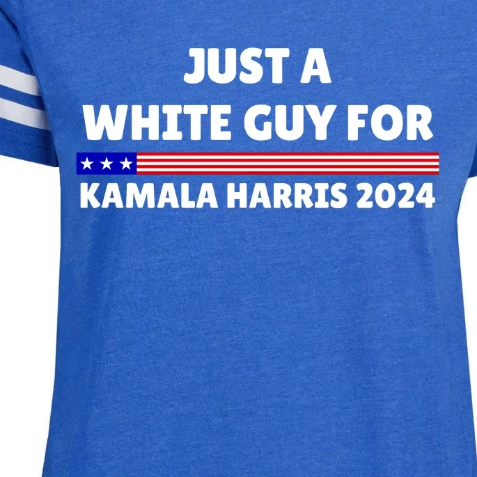 Just A White Guy For Kamala Harris 2024 Enza Ladies Jersey Football T-Shirt