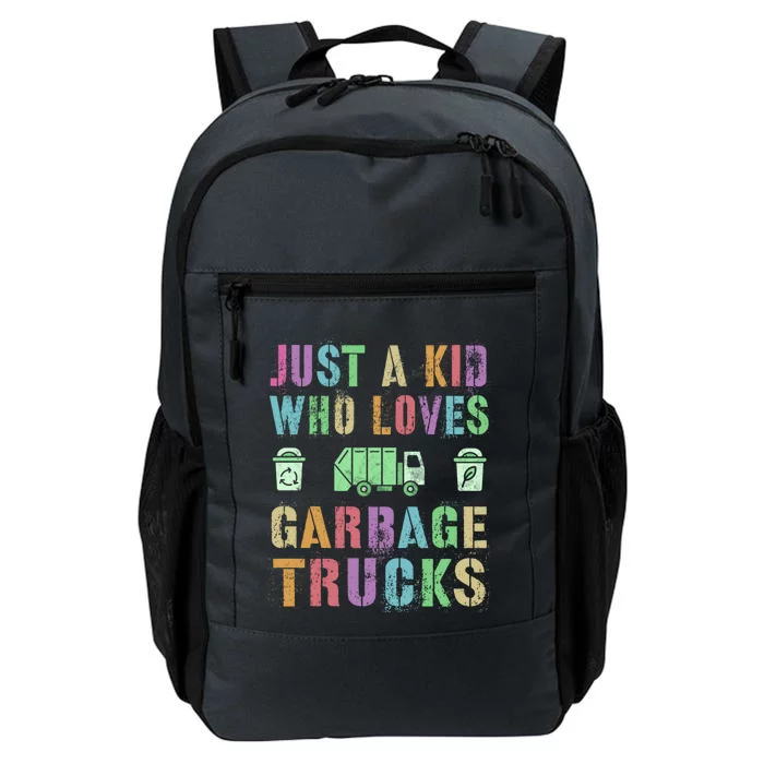 Just A Who Loves Garbage Trucks Save Planet Earth Day Meaningful Gift Daily Commute Backpack