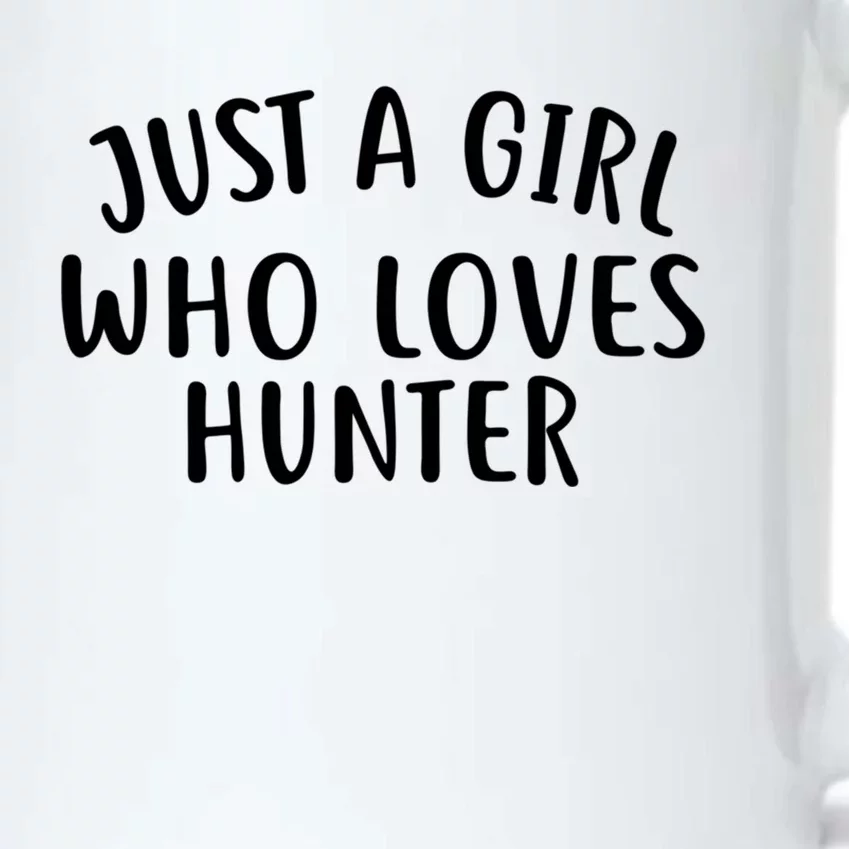 Just A Who Loves Hunter Cute Gift Cute Hunter Gift Black Color Changing Mug