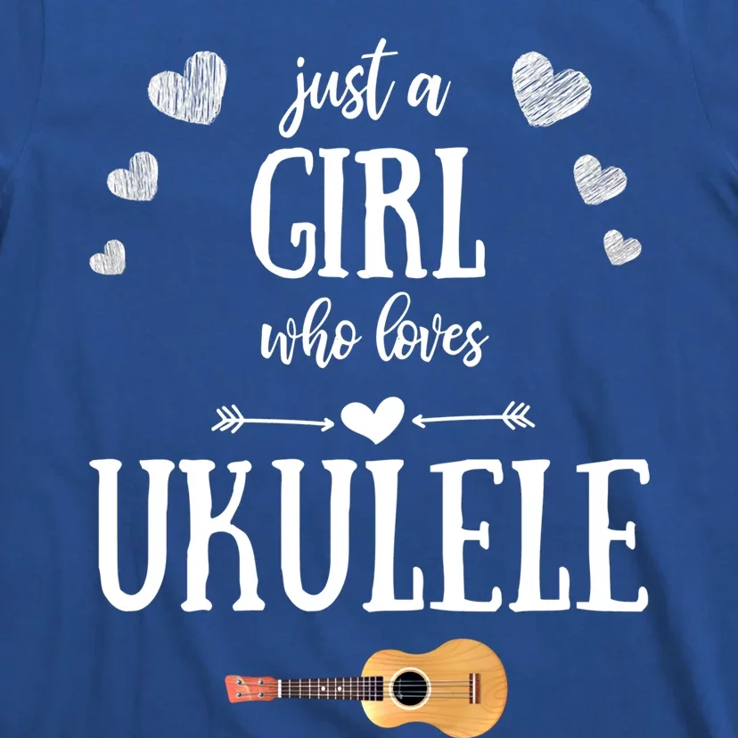 Just A Who Loves Ukulele For Ukulele Player Musician Gift T-Shirt