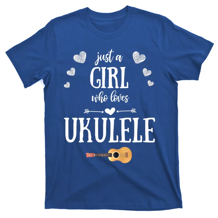 Just A Who Loves Ukulele For Ukulele Player Musician Gift T-Shirt