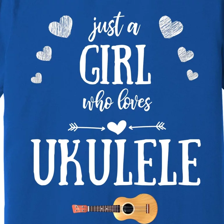 Just A Who Loves Ukulele For Ukulele Player Musician Gift Premium T-Shirt