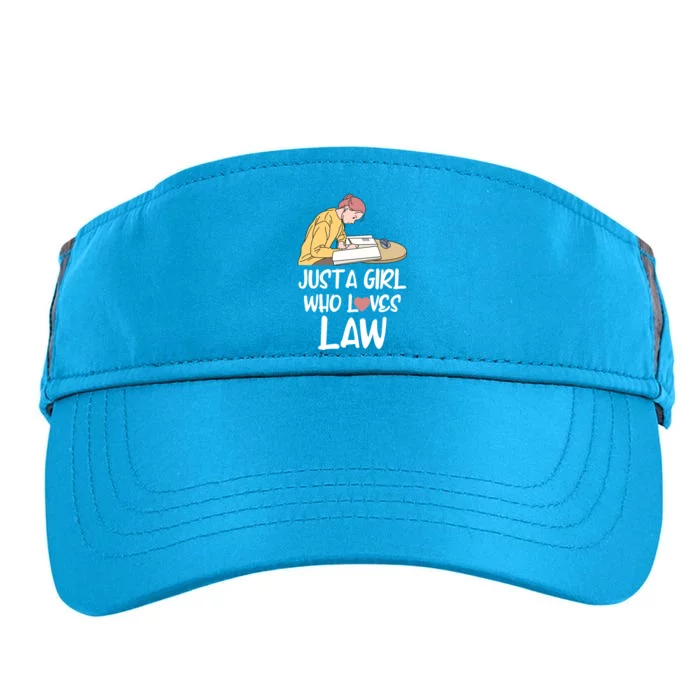 Just A Who Loves Law Cool Gift Student Attorney Future Lawyers Gift Adult Drive Performance Visor