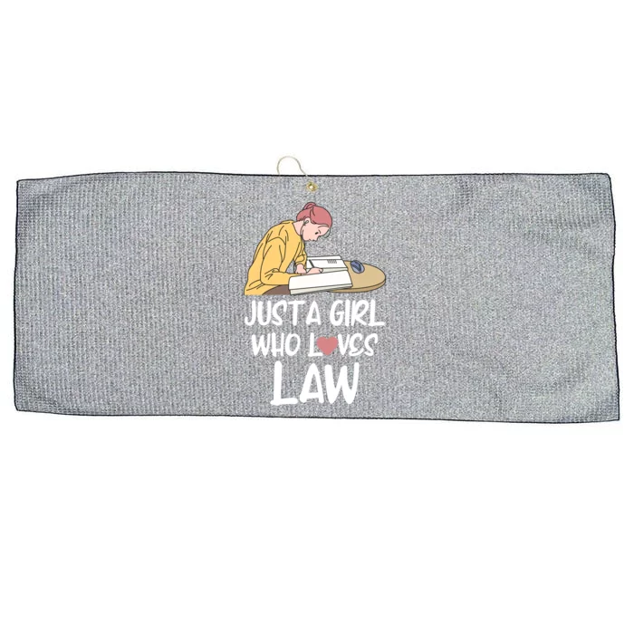 Just A Who Loves Law Cool Gift Student Attorney Future Lawyers Gift Large Microfiber Waffle Golf Towel