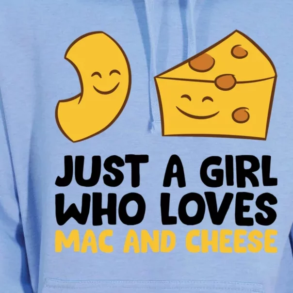 Just A Who Loves Mac And Cheese Love Macaroni Cheese Gift Unisex Surf Hoodie