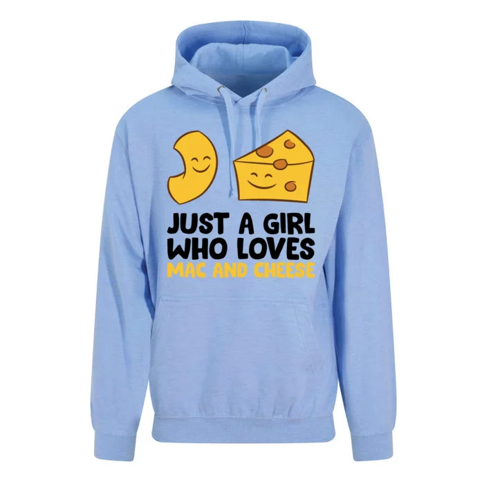 Just A Who Loves Mac And Cheese Love Macaroni Cheese Gift Unisex Surf Hoodie