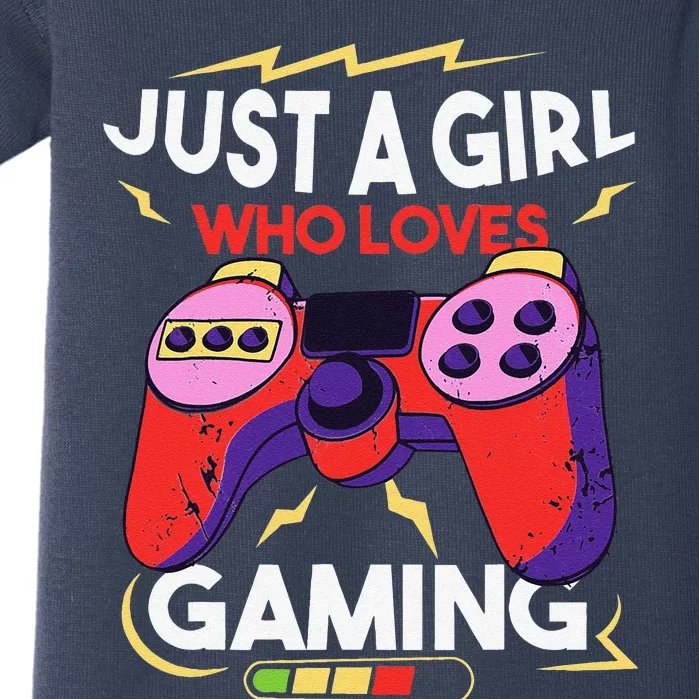 Just A Who Loves Gaming Merch Video Game Gamers Baby Bodysuit