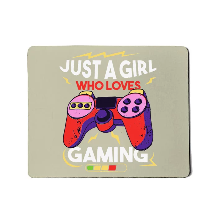 Just A Who Loves Gaming Merch Video Game Gamers Mousepad