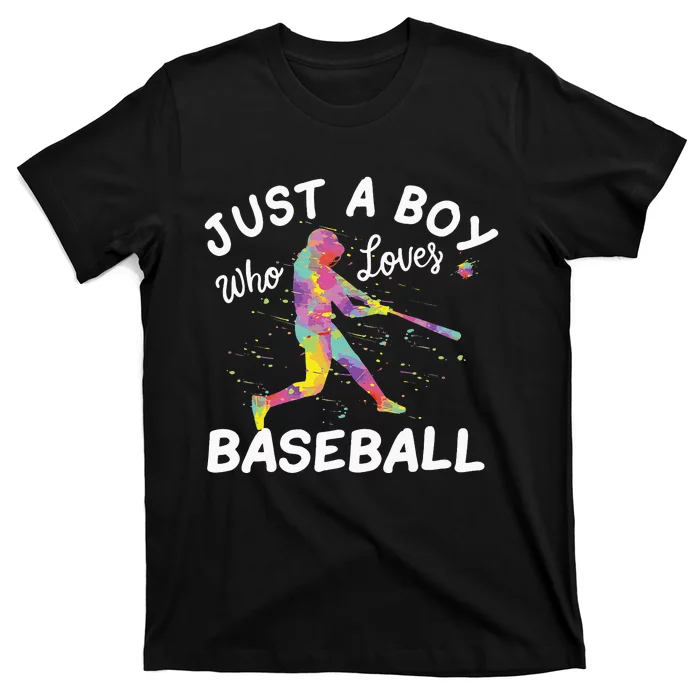 Just A Who Loves Baseball funny sport players T-Shirt