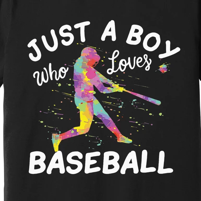 Just A Who Loves Baseball funny sport players Premium T-Shirt