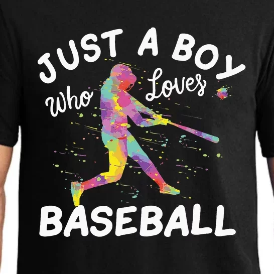 Just A Who Loves Baseball Pajama Set