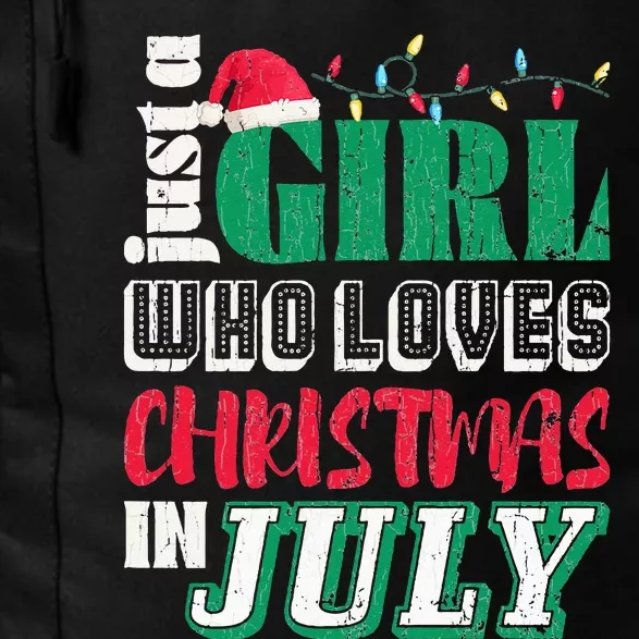 Just A Who Loves Christmas In July Funny Summer Daily Commute Backpack