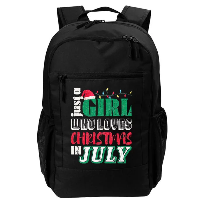 Just A Who Loves Christmas In July Funny Summer Daily Commute Backpack