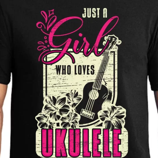 Just A Who Loves Ukulele Gift Pajama Set