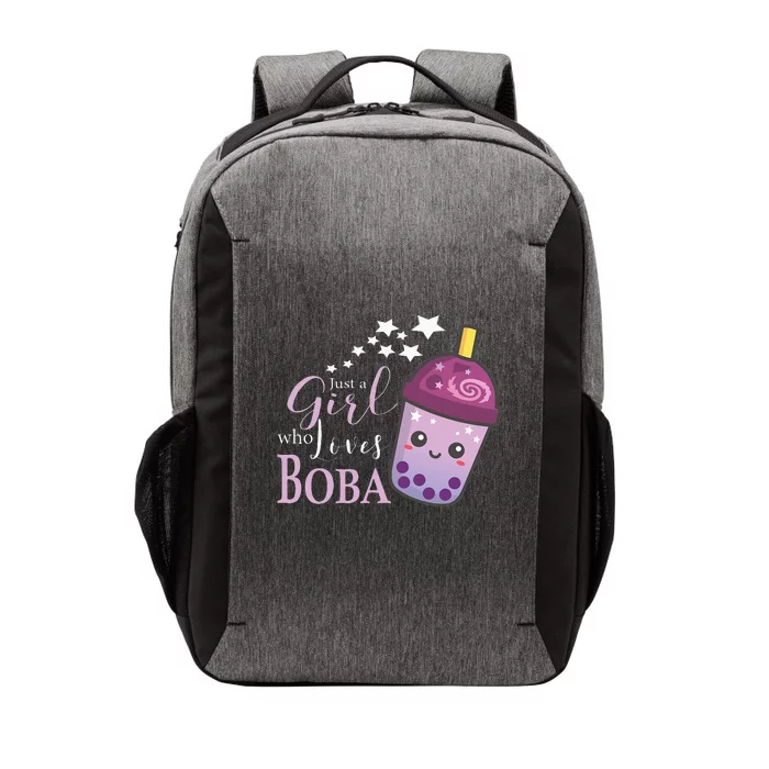 Just A Who Loves Boba Tea Boba Milk Tea Bubble Tea Vector Backpack