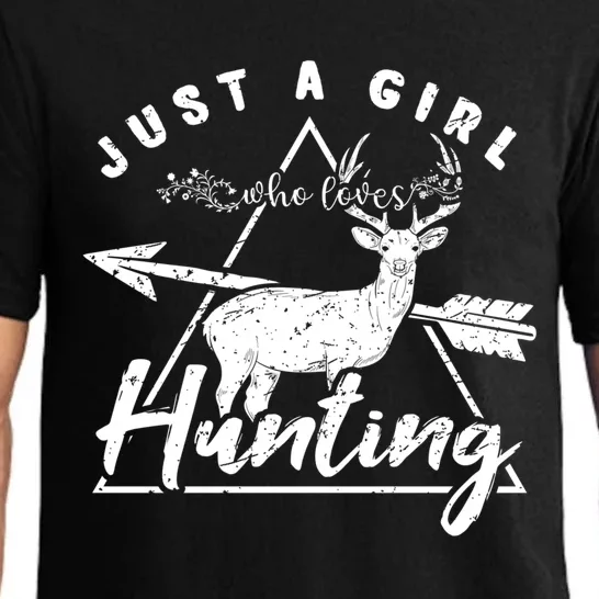 Just A Who Loves Hunting Deer Moose Hunter Elk Hunt Gift Pajama Set