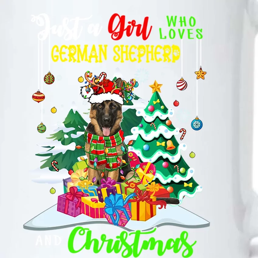 Just A Who Loves Ger Shepherd And Christmas Dog Great Gift Black Color Changing Mug