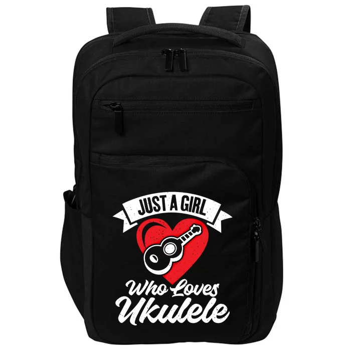 Just A Who Loves Ukulele Uke Music Ukulele Musician Gift Impact Tech Backpack