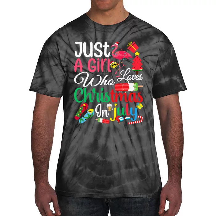 just a who loves christmas in july  Summer Tie-Dye T-Shirt