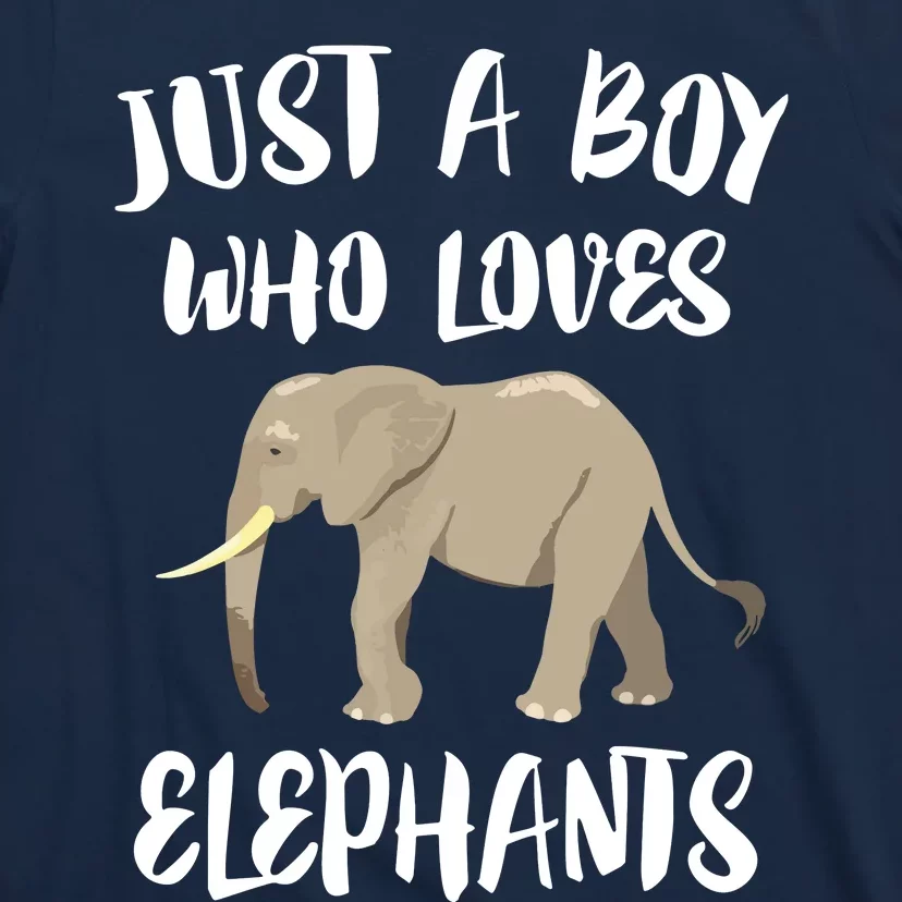 Just A Who Loves Elephants Elephant Lover T-Shirt