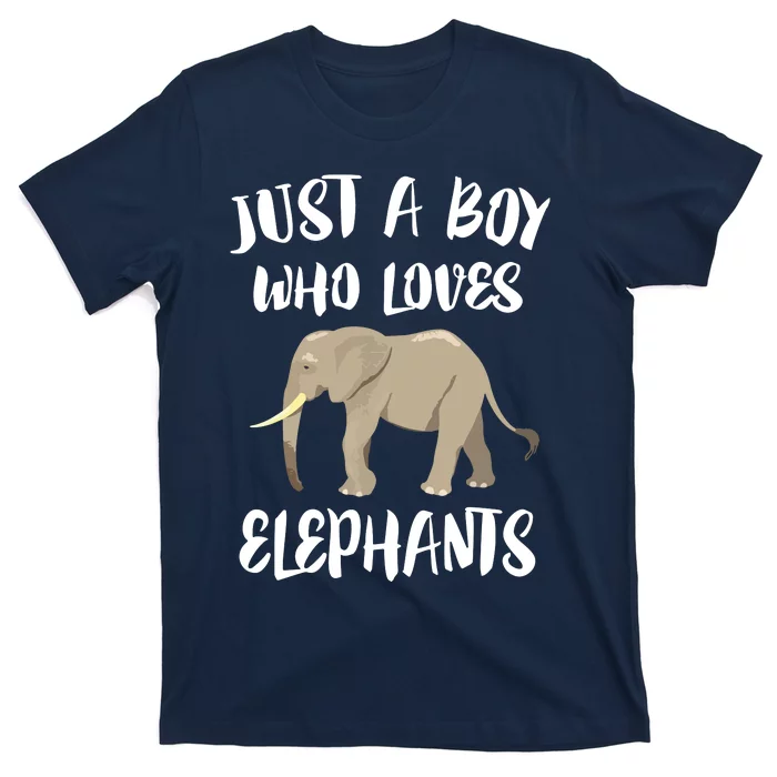 Just A Who Loves Elephants Elephant Lover T-Shirt