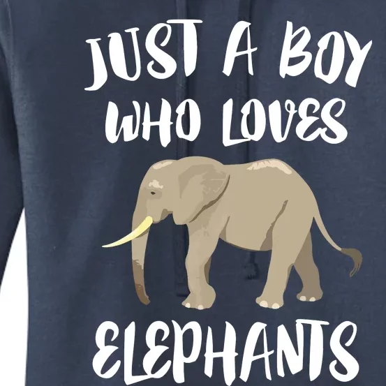 Just A Who Loves Elephants Elephant Lover Women's Pullover Hoodie