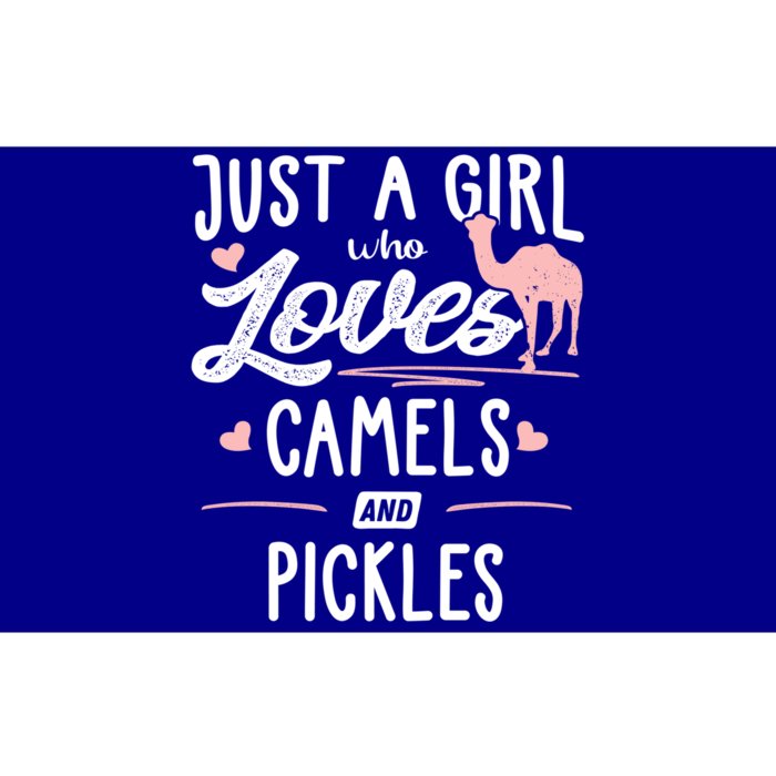 Just A Who Loves Camels And Pickles Gift Funny Gift Bumper Sticker