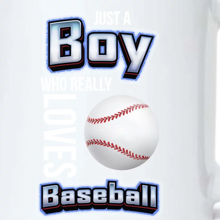 Just A Who Really Loves Baseball Funny Baseball Design Gift Black Color Changing Mug